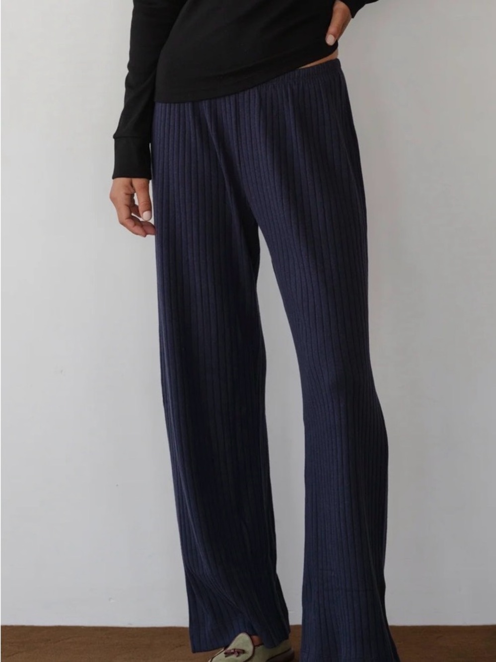 DONNI the Sweater Rib Simple Pant